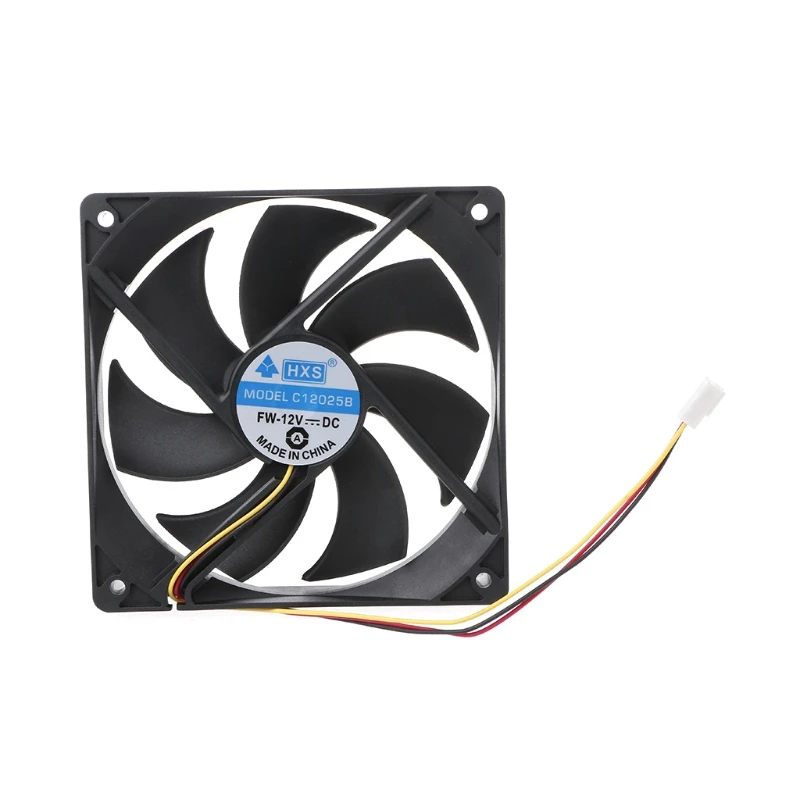 

12CM Cooling Fan Sleeve Bearing 12V Brushless Silent Cooling Fan PC Cooler Radiator 120mm Fans