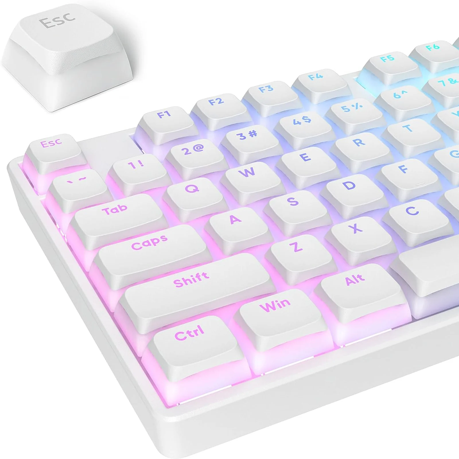 Pbt Pudim Keycaps Perfil Xda Double Shot Compatível com 60 65 75 80 100 Layout