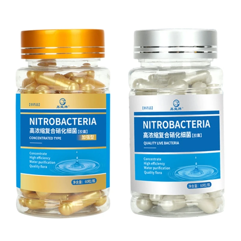 60 Counts Nitrifying Bacterias Capsules for Fish Tank