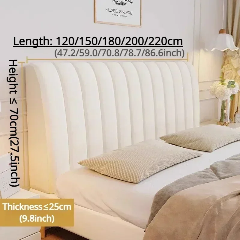 1PC Velvet Quilted Headboard Cover Bed Head Cover כיסוי לראש מיטה All-inclusive Soft Thicken Short Plush Quilting