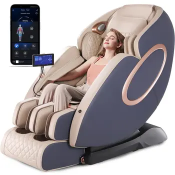 💺 APP-Controlled 4D Massage Chair – White Noise, Zero Gravity, & Shiatsu Healing 1