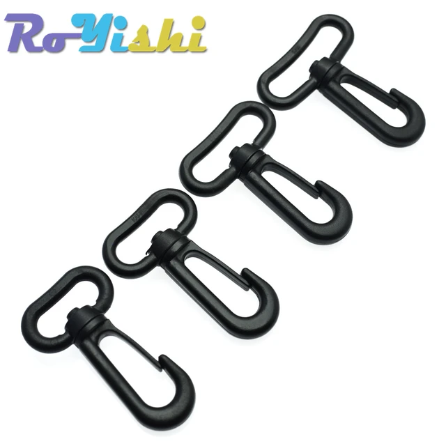 Plastic Snap Hooks Rotary Swivel Backpack Buckles Webbing 20mm 25mm 31mm  38mm