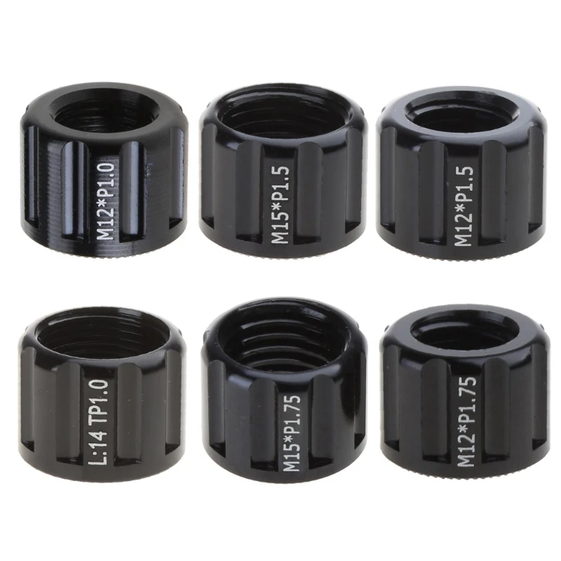 SPYMINNPOO Dado per Perno Passante per Bici M12 X 1,5 Mm, Mozzi per Bici in Lega di Alluminio Dado per Albero del Tubo Accessori per Ciclismo per Bicicletta da Strada
