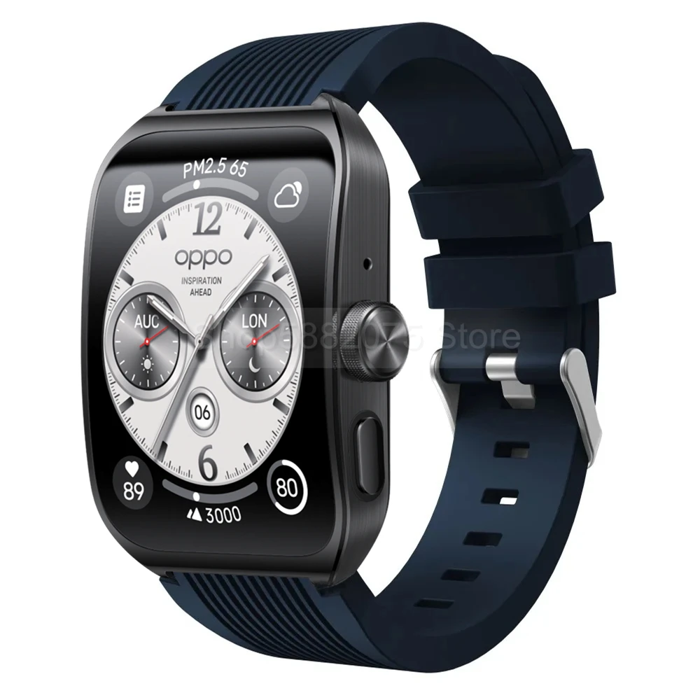 OnePlus Watch 2 시계 밴드 용 실리콘 손목 스트랩 (비 원본 버전) OPPO Watch 4 Pro Realme 3 S 교체 용 팔찌