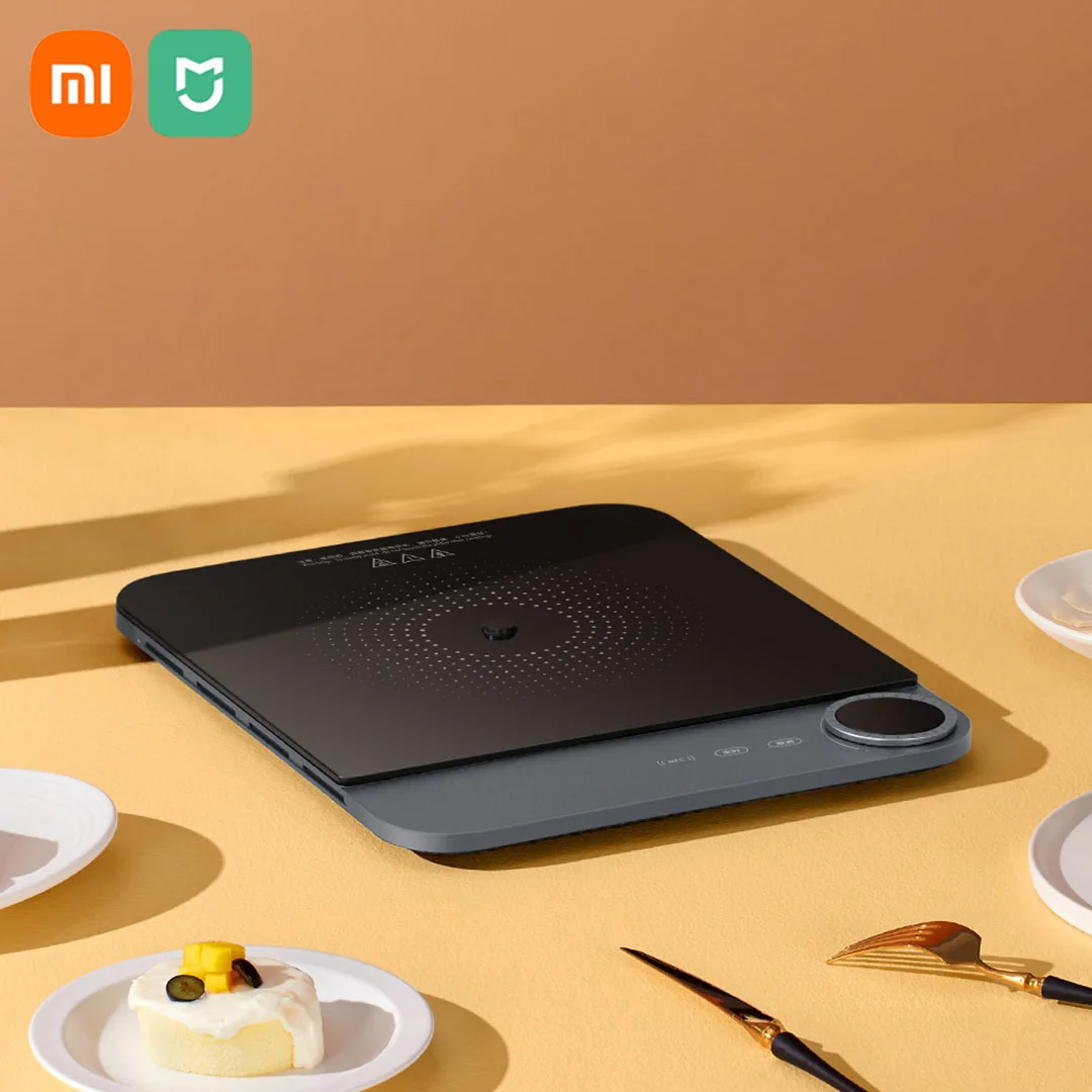 XIAOMI MIJIA Ultra Thin Induction Cooker 23mm Slim Body 2100w Power Electric Frying Pan
