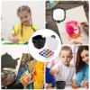 Airtight Paint Palette with Lid 16 Wells Travel Paint Palette Box with Folding Paint Brush Washing Bucket Multifunctional 5