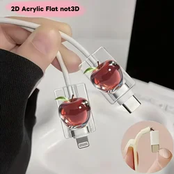 Set of 2 Adorable Red Cable Protector Covers (1)