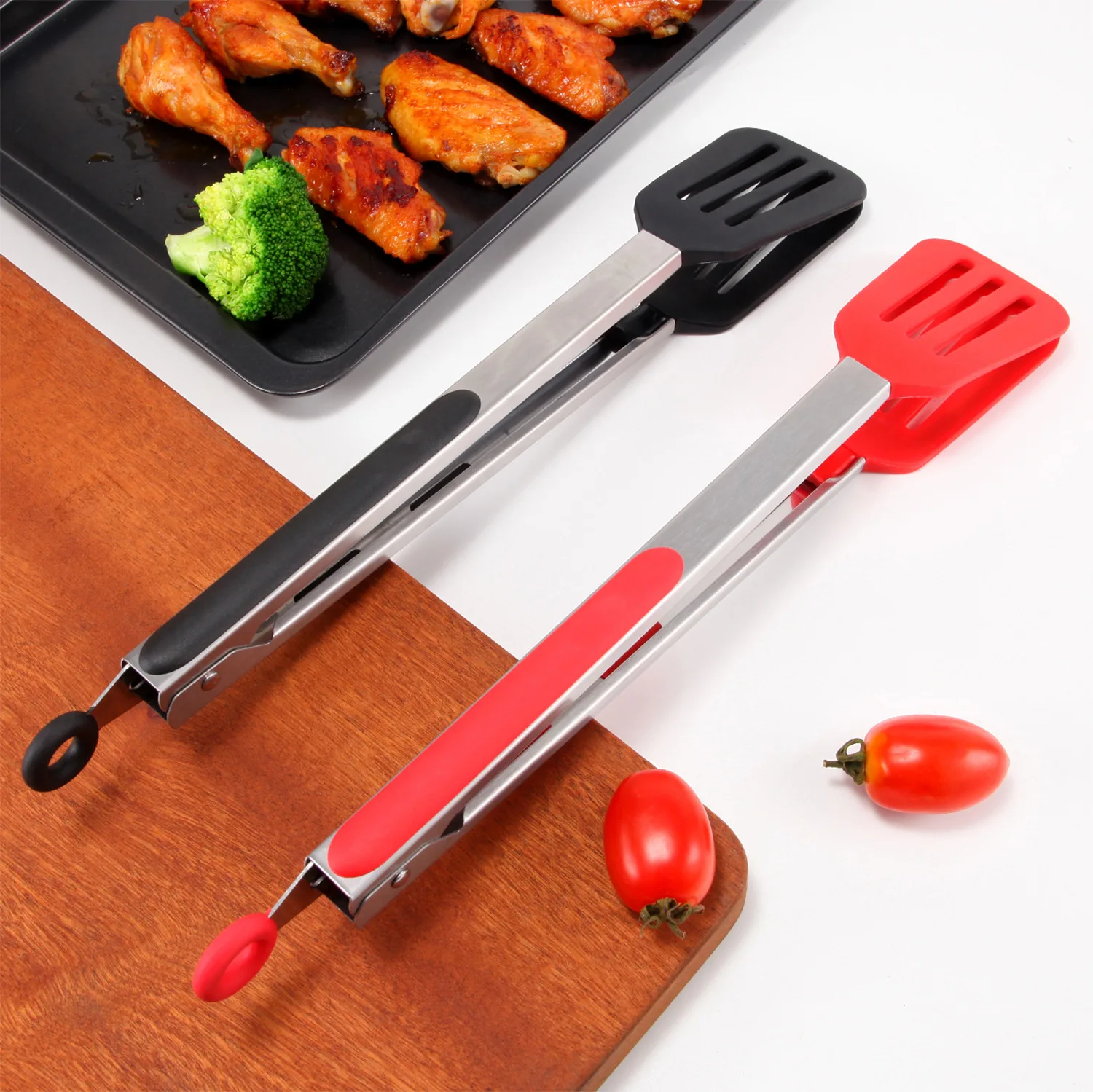 

Food Grade Silicone Steak Tong Kitchen Tongs Utensil Cooking Tong Clip Clamp Accessories Salad Serving BBQ Tools Kitchen Tool