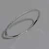 Top Quality Fashion Lovely Bangle Pure Sterling 925 Silver Jewelry For Women Design Bangle Cute Diamond Party Gift Jewelry Size6 2