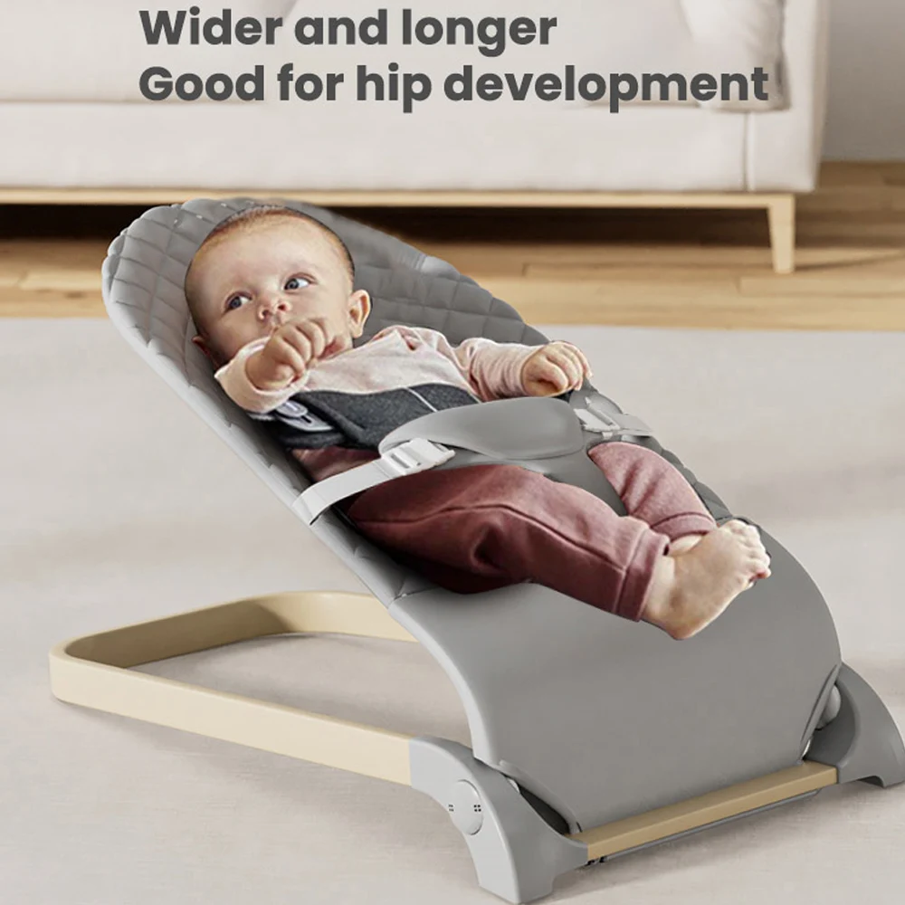Foldable 4-Level Adjustable Baby Bouncer Seat,