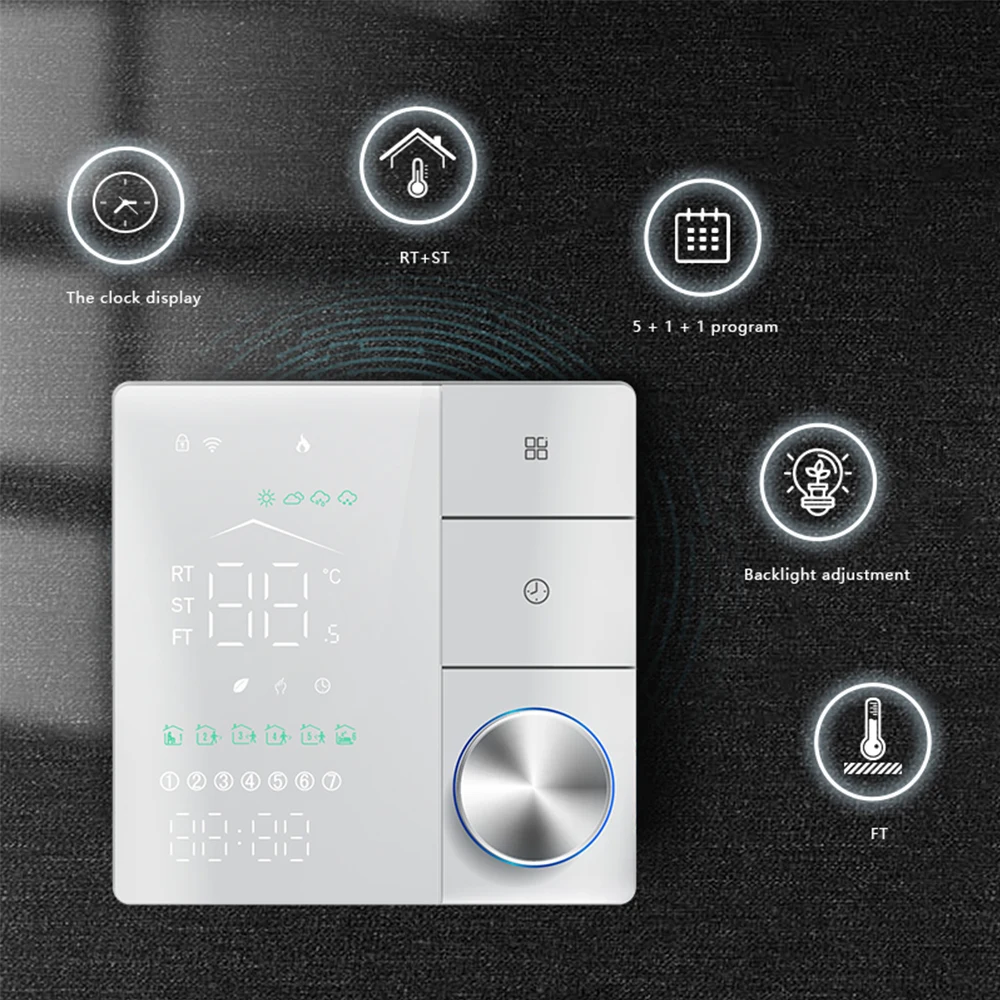 Matter Tuya WiFi Smart Thermostat Electric Heating Controller for Commercial Use