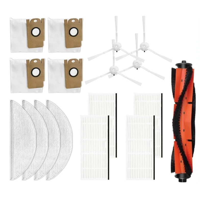 

Robot Replacement Kit Main Brush Side Brush Hepa Filter Mop Rag Dust Bag For Xiaomi Lydsto R1