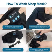 New 3D Bluetooth Eye Mask Headset Wireless Bluetooth Sleep Headset Eye Mask Removable And Washable 6