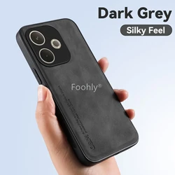 Skin Feeling Magnetic Case - Shockproof Protective Cover & Shell Coque s for OPPO A5 5G (Dark Grey)