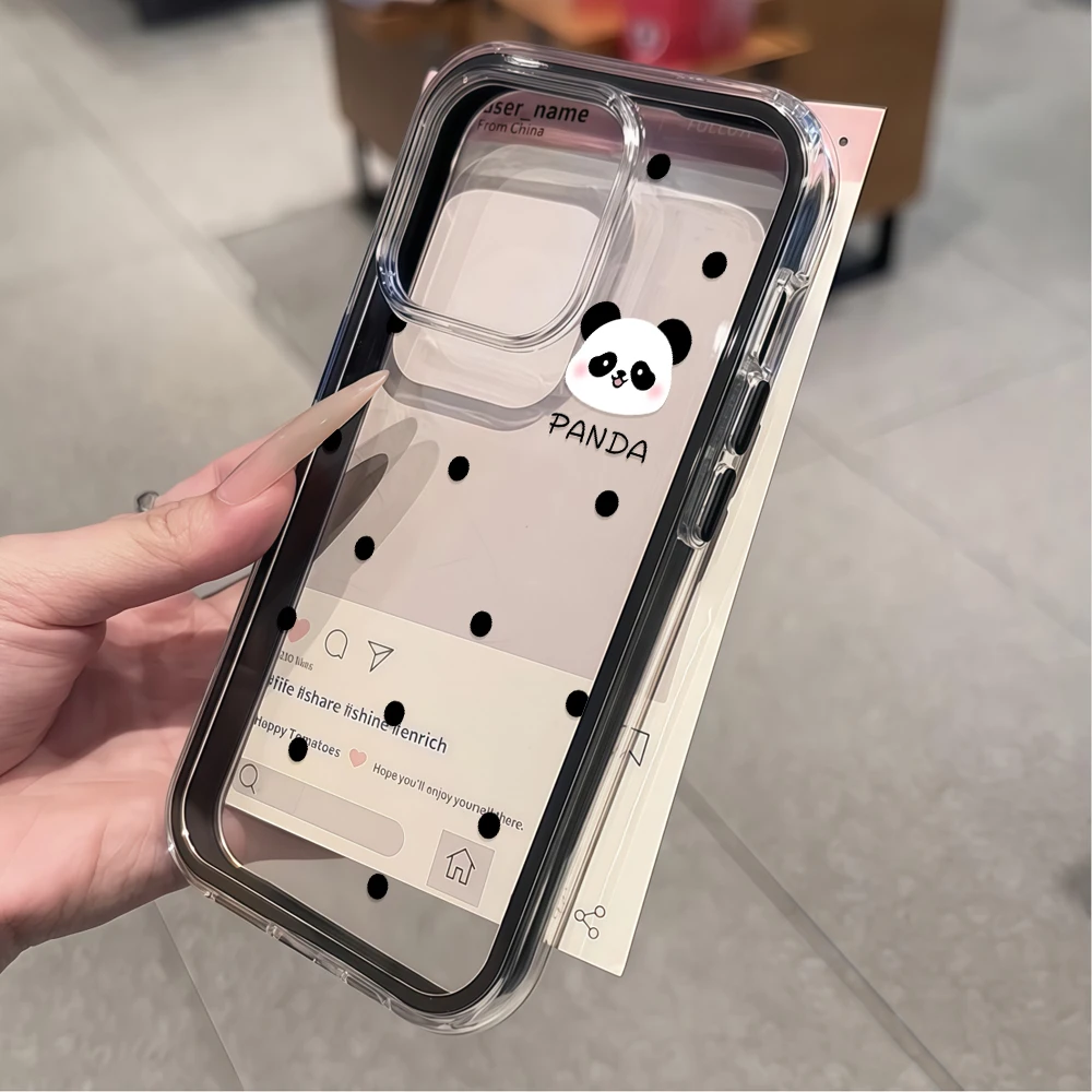 Panda Polka Dot Phone Case - Stylish Protective Cover