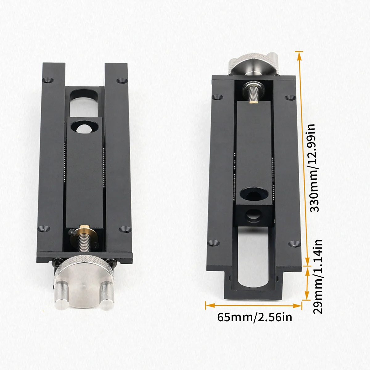 목공 작업대 고속 이동 관성 테일 플라이어, 작업대 고정 바이스 0-110mm 적용 범위, 20mm 도그 홀용 벤치 클램프