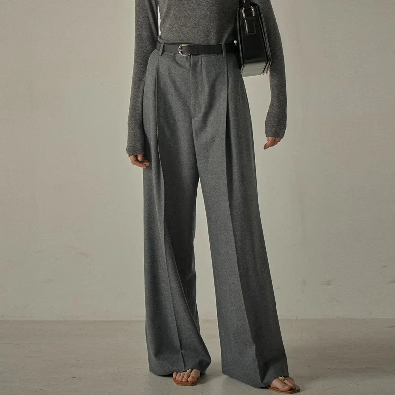 

2024 Spring Autumn New Style Trousers Slim Tall Casual Floor Mopping Pants