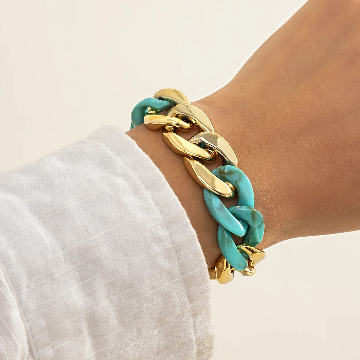 Resin Bracelets Bangles Acrylic Toggle Lasso Friendship Bracelets Women Wrist Jewelry