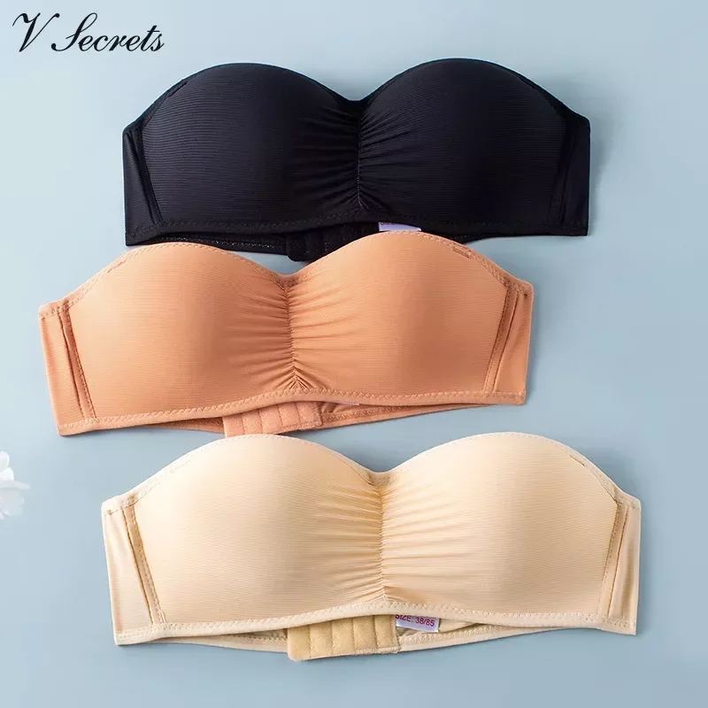

Сексуальные тонкие Бюстгальтеры без бретелек, женские мягкие цельные бюстгальтеры, нижнее белье, бесшовное нижнее белье с эффектом пуш-ап, нижнее белье, бюстгальтер ущелины