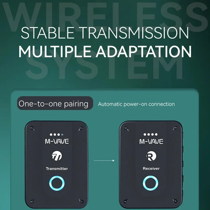 One-To-Many Transmitter LED Light Indicator 2.4GHz Wireless Ear Return Monitoring Transmission System Stereo Mono Audio Receiver