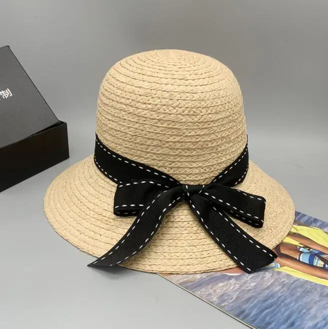

2024 удивительная ручная работа бабочка из рафии Панама летние пляжные красивые крутые шляпы для женщин высококачественные бумажные соломенные шляпы