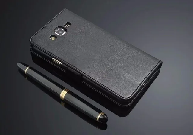 Premium Flip Wallet Genuine Leather Case Cover