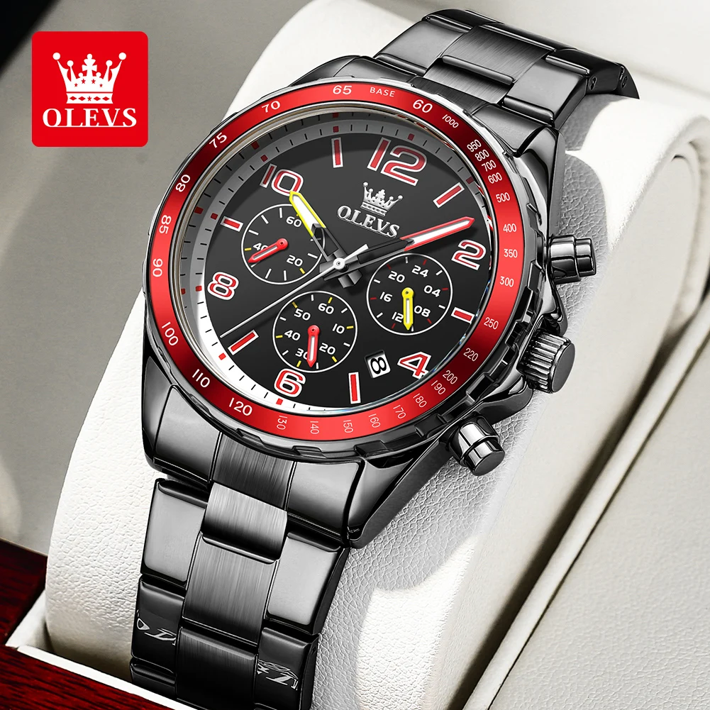 ساعة OLEVS الحصرية للرجال متعددة الوظائف مقاومة لل...