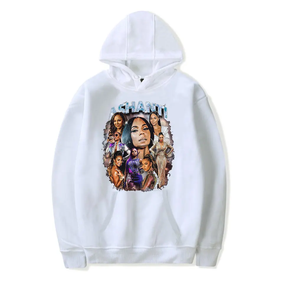 Ashanti Hoodie Rap Merch Popular Graphics Print Unisex Trendy Casual Streetwear 2
