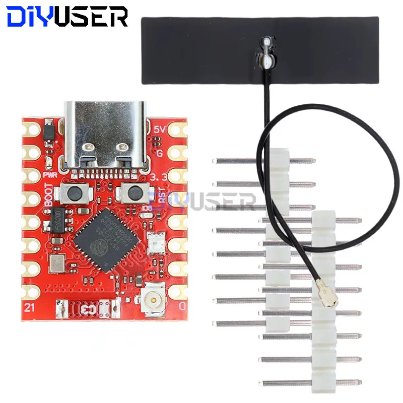 ตัวเลือกสินค้า บอร์ดพัฒนา ESP32-C3 โมดูลไวไฟ บลูทูธ ขนาดเล็ก