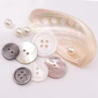 10Pcs Natural Pearl Shell Buttons for Clothing Sewing Accessories Scrapbooking DIY Crafts Garment Decoration Round Shell Button 1