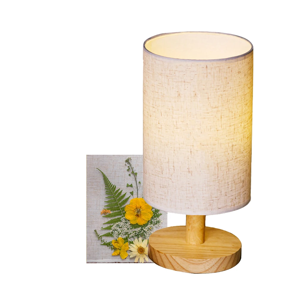 

Lamps Pressed Flowers Coffee Table Lamp with Night Light Cozy Bed DIY Plants Solid Household Items Handmade Type 3