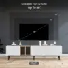 77 Inch Modern TV Stand for TVs Up to 80”, Minimalist Entertainment Center with 3 Cabinets & Open Shelves, Media Console Table 3