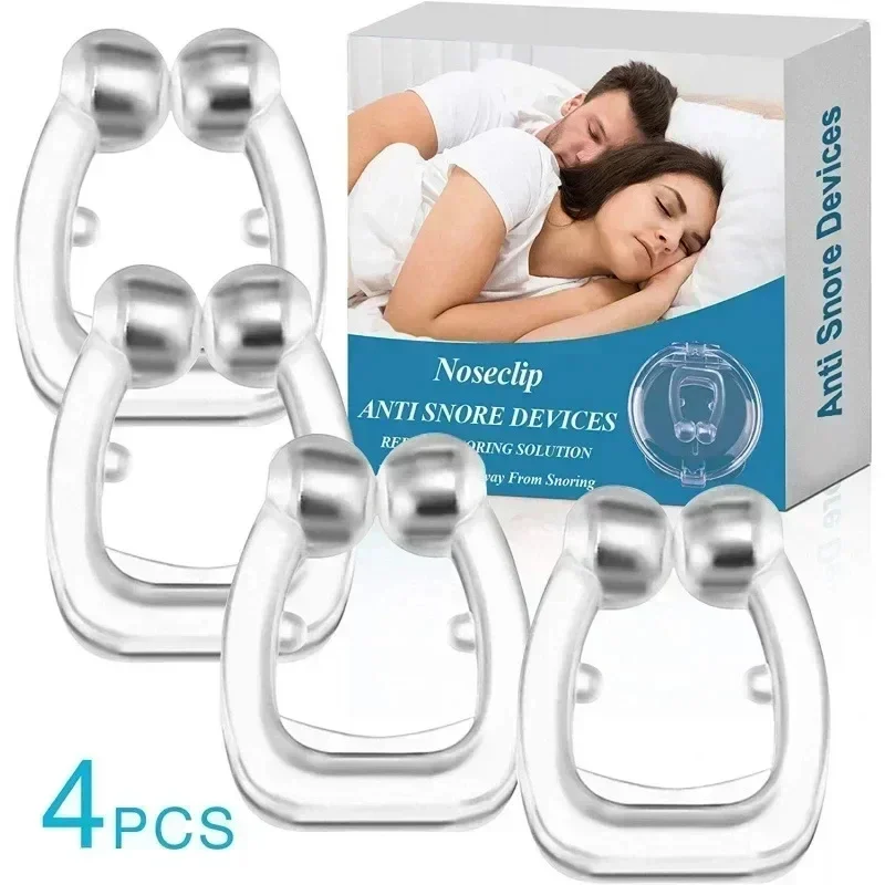 Snore Stop Ring with Case Anti Snoring Device Magnetic Nose Vents Anti Snore Nose Clip Night Sleeping Apnea Guard Fast Shipping 2