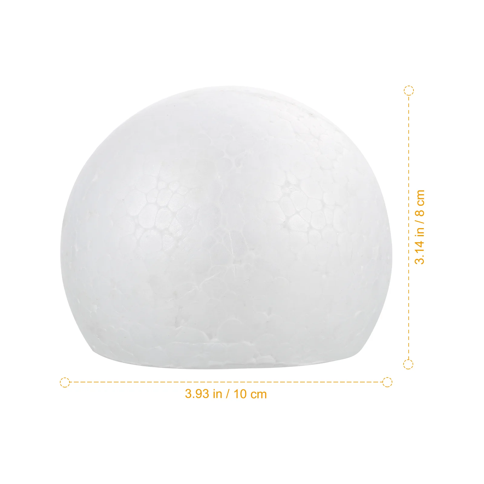 

2 Pcs Cake Model White DIY Craft Foams Dummy Wedding Decor Round Shaped Mould Embryo