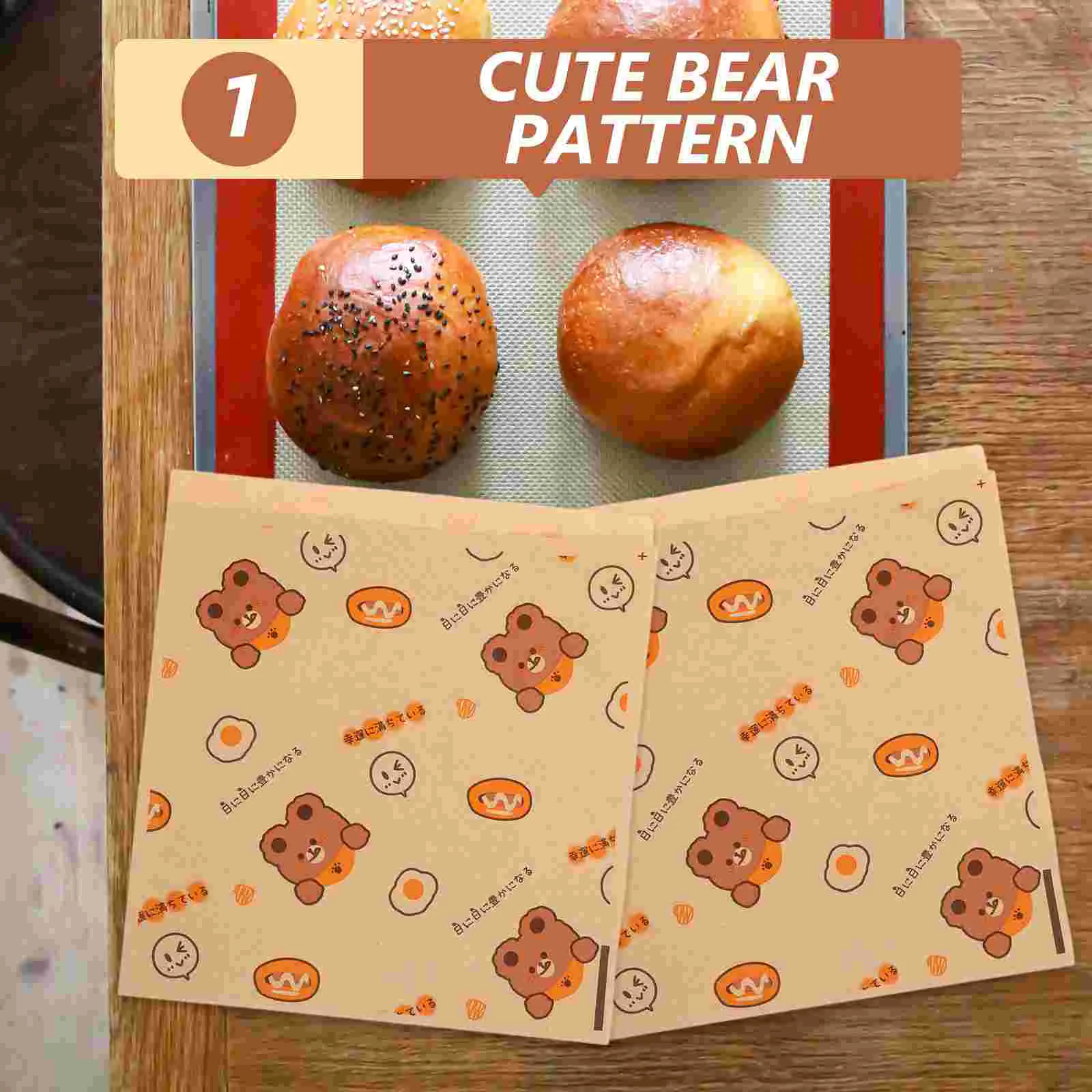 Sandwich Wrappers French Fries Wrapping Paper Greaseproof Food Compact Bread Cheese Baked Goods Packaging Baking