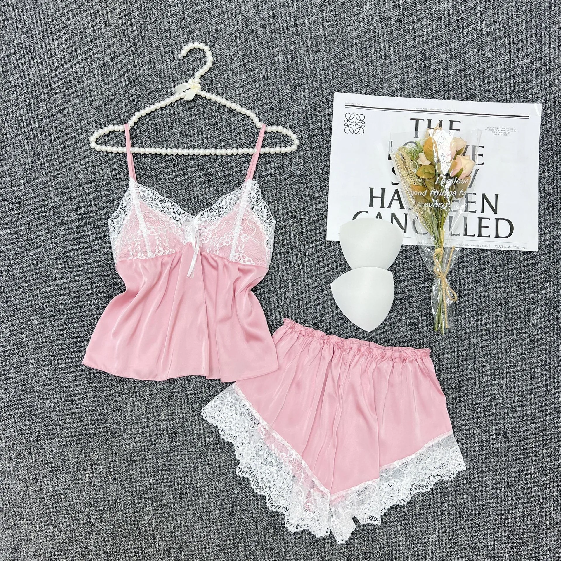 

Пикантные женские пижамные комплекты из 2 предметов, женская свадебная одежда для сна, женская ночная рубашка, пижама