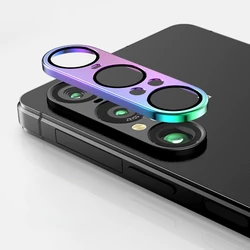 Premium Aluminum Alloy Rear Camera Protector with Tempered Glass Protective Film - Xperia 1 VI (Colorful)