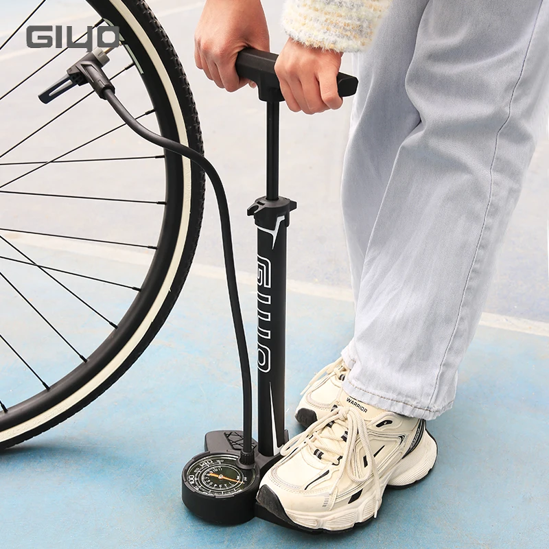 GIYO 160PSI Bicycle Floor Pump MTB Road Bike Manual Air Pump