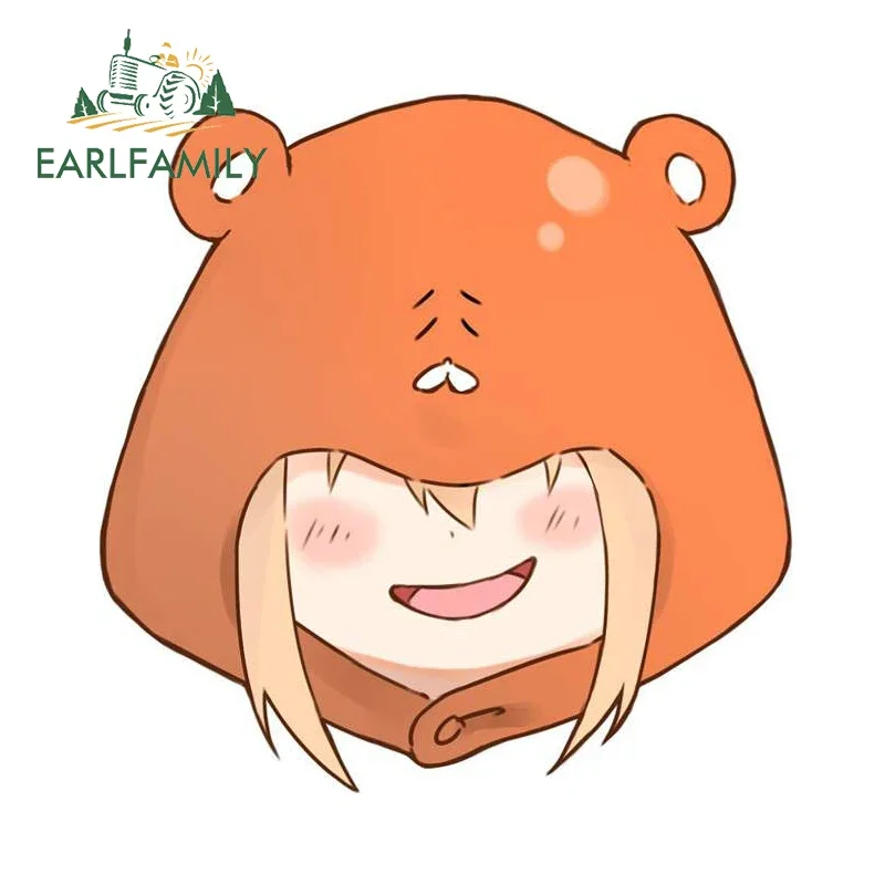 

EARLFAMILY 13 см x 12,9 см для милых аниме автомобильных наклеек, защита от солнца, окклюзия, зернистость, декор для ноутбука, фургона