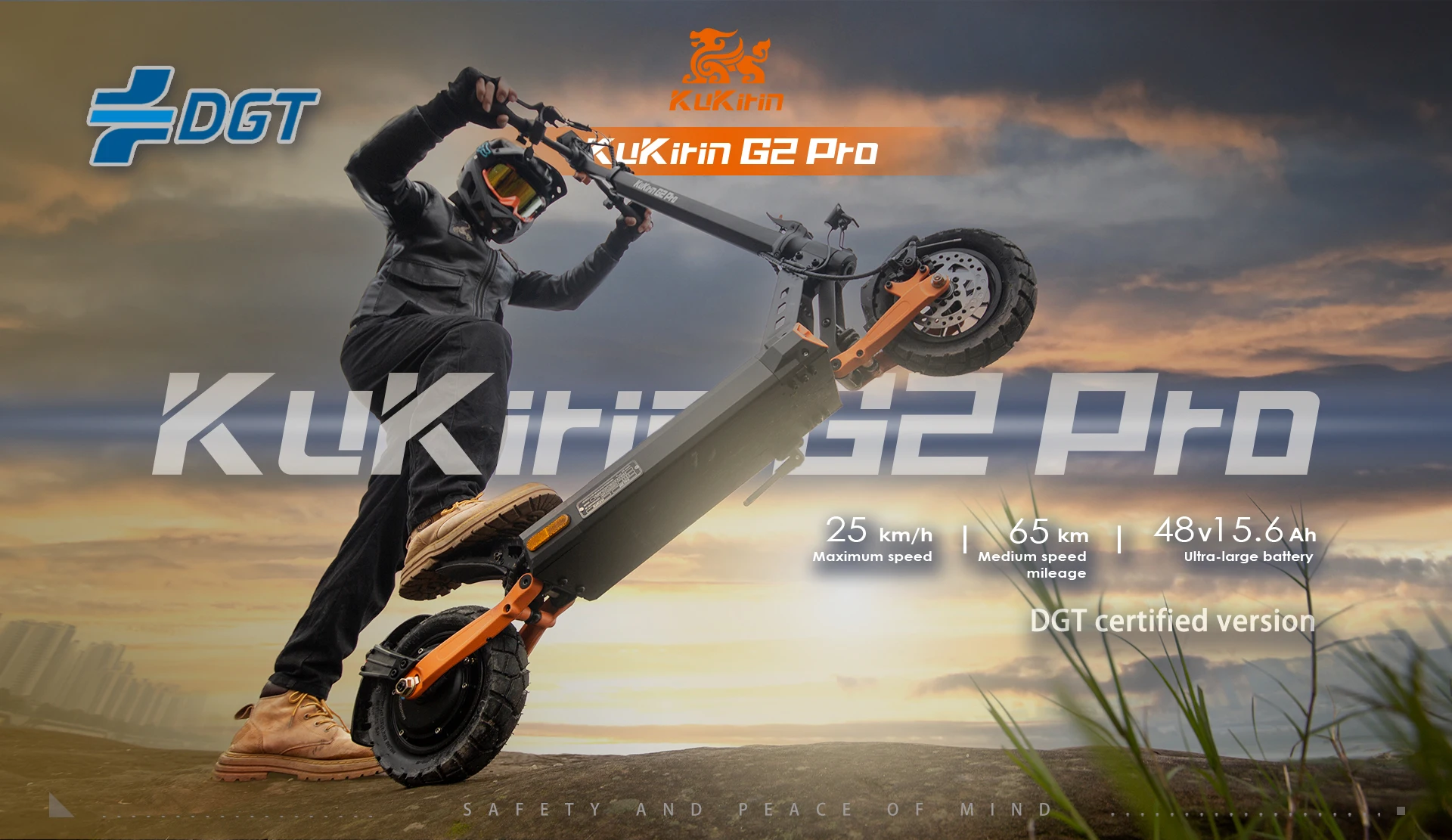 Monopattino Elettrico KuKirin G2 Pro (VMP) Motore 500W Batteria 48V 15.6Ah Velocità Massima 25km/h Autonomia 65km - immagine 2