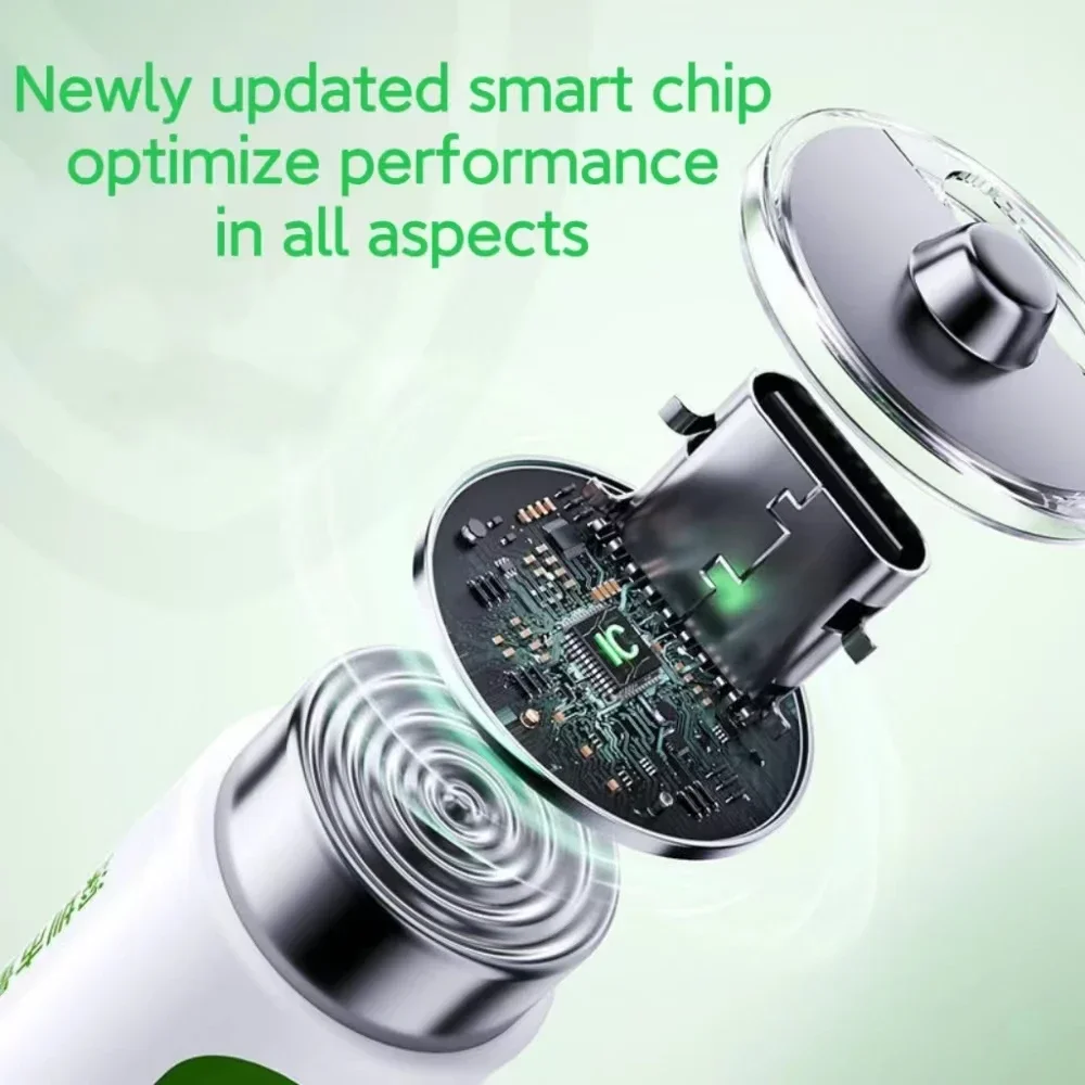 AA 1.5V Li-ion Battery 12800mAh USB Rechargeable Battery for Remote Control Mouse Electric Toy Type-C Cable rechargeable battery