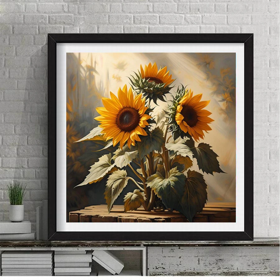 Diy 5d Diamond Painting New Collection Sunflower Full Mosaic Embroidery Floral Rhinestone Picture Jewelry Cross Stitch Kits