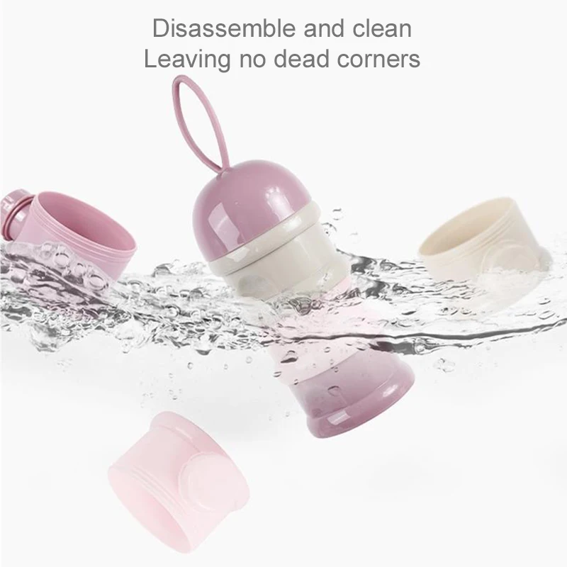 3/4 Layer Portable Milk Powder Bottle Sealed Storage Snack Packaging Tank Travel Outdoor Activities Removable TMZ storage box