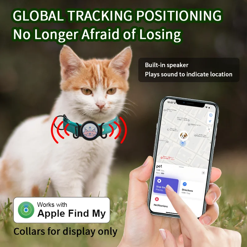 Pets Anti-lost Smart Tag Set With Protective Waterproof Cover Cute Global Real Time Positioning Tracker For IOS Device Locator