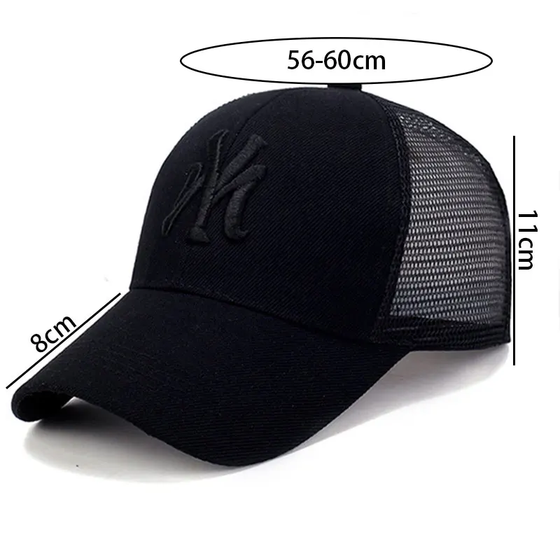 Solid Color Hat Summer Outdoor Sports Men's Baseball Cap Sun Hat Fashion Peaked Cap Ladies Breathable Sunscreen Mesh