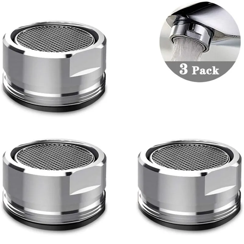 Faucet Aerator 3pcs Brass Water Saving Kitchen Basin Tap Filter Mixed Nozzle Splash Head Bathroom Accessories