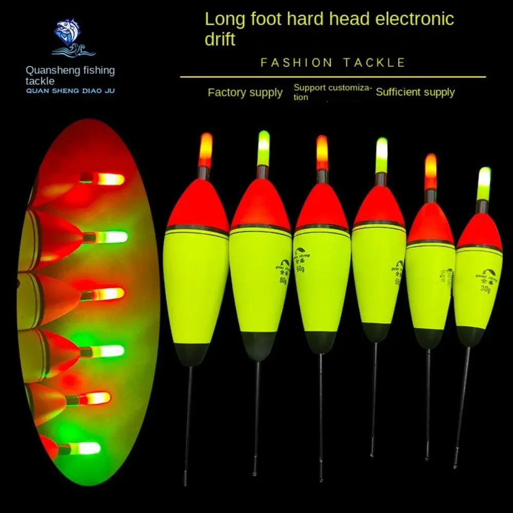 

5g-80g Eye-grabbing EVA Luminous Fishing Night Float Light Stick Foam Plastic Bobber Sea Rock Fishing Striking Floats Drift