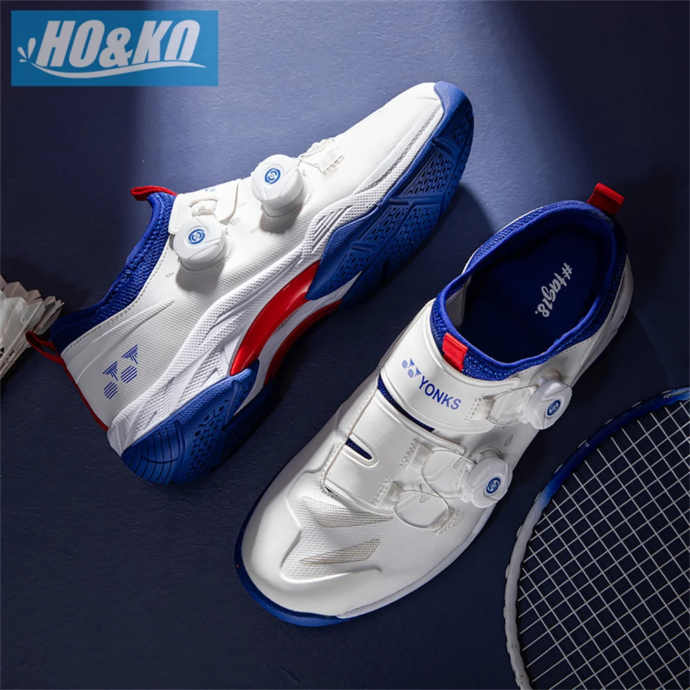 

Professional Men Women Badmiton Shoes Breathable Sports Shoes Wear-Resistant Anti-Slip Badminton Training Gym Sports Shoes
