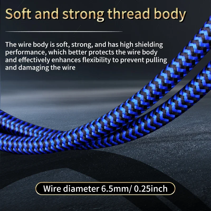 YYTCG 하이파이 오디오 케이블, 앰프 오디오 홈 시어터용, 6N OCC RCA-3.5mm 잭 Aux 케이블, 3.5mm-2RCA 오디오 케이블