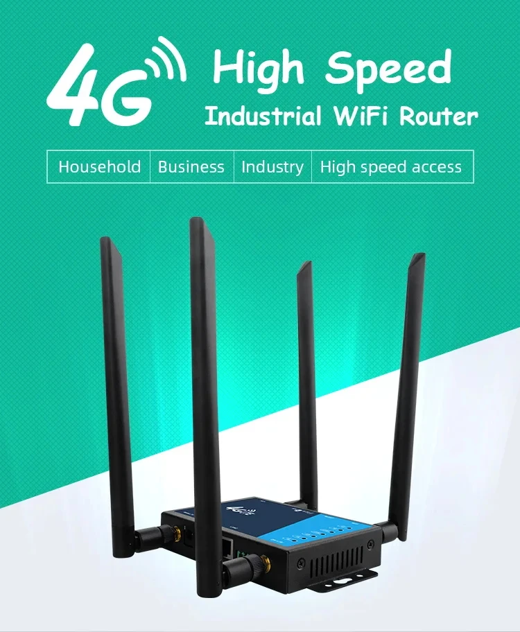 

Wi-Fi-роутер LTE 4G, 300 Мбит/с, с внешней антенной
